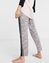 Thumbnail for your product : DKNY knit trackies with side stripe in pink