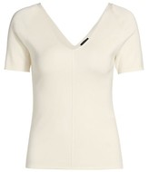 Thumbnail for your product : Akris Silk Stretch V-Neck Knit Top