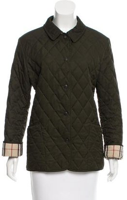 Burberry Check-Lined Quilted Jacket