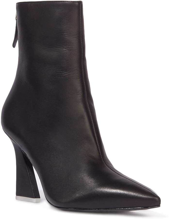 black suede studio booties