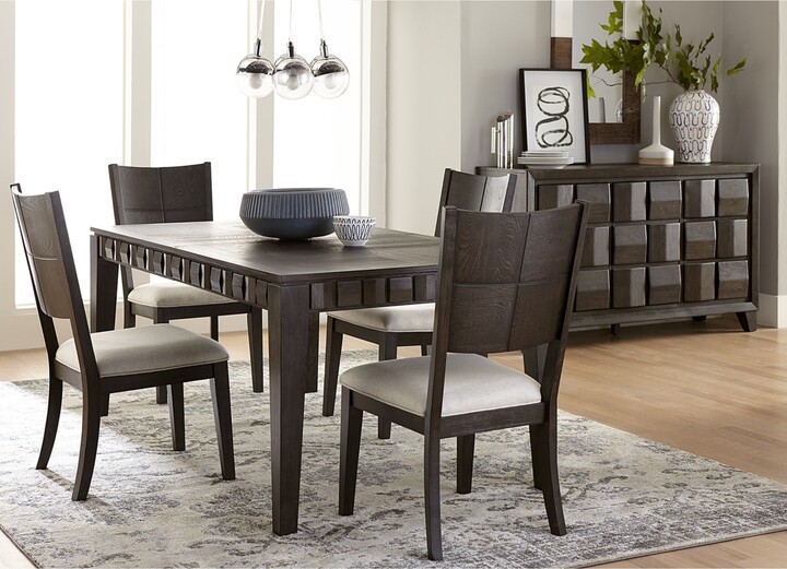 Homefare Matrix Dining Furniture, 5Pc. Set (Table & 4 Side Chairs