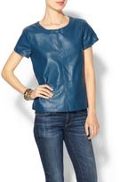 Thumbnail for your product : Vince Tinley Road Colored Vegan Leather Tee
