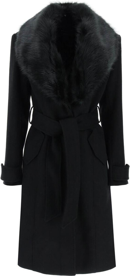 Marciano by guess 'romina' coat with detachable collar - ShopStyle