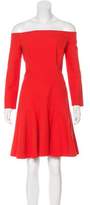 Thumbnail for your product : Lela Rose Crepe Off-the-Shoulder Dress