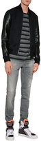 Thumbnail for your product : DSquared 1090 Dsquared2 Wool Bomber Jacket with Leather Sleeves
