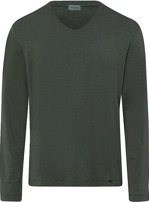 Hanro Casuals Long-Sleeve V-Neck T-Shirt