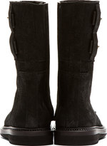 Thumbnail for your product : Rick Owens Black Suede New Army Boots