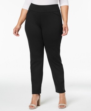 ponte knit pants plus size