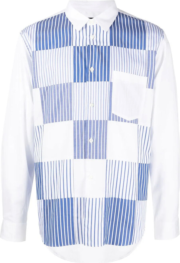 Comme des Garçons Homme Deux Vertical-Striped Longsleeved Shirt