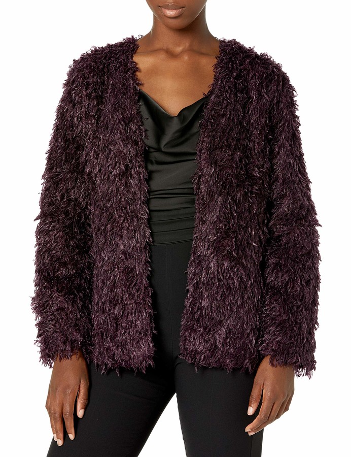 Calvin Klein Women's Fuzzy Feather Jacket ShopStyle
