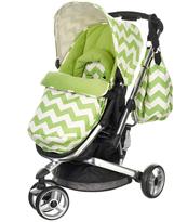 Thumbnail for your product : Obaby Chase 3 Wheeler Pushchair - Zigzag Lime