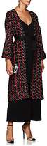 Thumbnail for your product : Zero Maria Cornejo Women's Oki Jacquard-Knit Fil Coupé Long Coat - Black, Rouge, White pepper