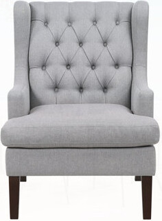 Red Barrel Studio Button-Tufted Fabric Upholstery Foam Cushion Seat Accent Chair