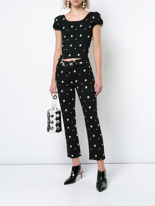 Miaou Daisy Embroidered Trousers