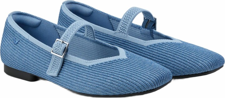 VIVAIA Margot Mary-Jane Square-Toe Ballet Flats