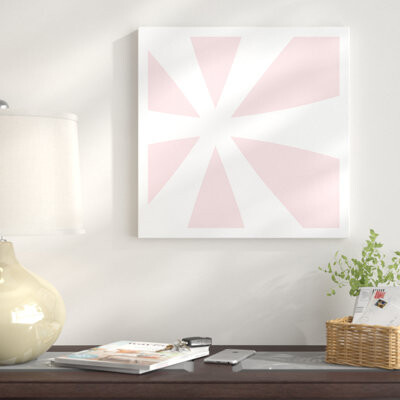 East Urban Home 'Asterisk 4' - Wrapped Canvas Print
