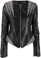 Thumbnail for your product : Philipp Plein Crystal Panelled Jacket