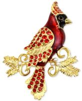Thumbnail for your product : Charter Club Holiday Lane Gold-Tone Red Crystal & Imitation Pearl Cardinal Brooch, Created for Macy's