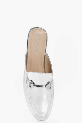 boohoo Willow T Bar Mule Loafers