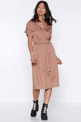 Nasty Gal Womens It'S Worth A Tie Utility Dress - Pink - 6, Pink