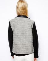 Thumbnail for your product : MANGO Leather Look Sleeve Biker