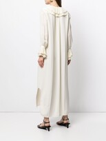 Thumbnail for your product : KHAITE Ruffled-Trim Shirt Maxi Dress