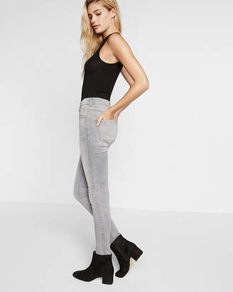 Express Gray High Waisted Stretch+ Performance Jean Leggings