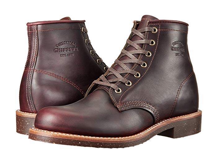 chippewa burgundy boots