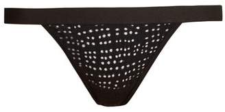 Negative Underwear Essaouira Mesh Thong - Womens - Black