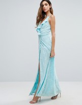 Thumbnail for your product : Jarlo Wrap Front Maxi Dress With Ruffle Detail