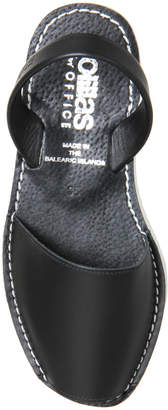 Solillas Chunky Sole Black Leather