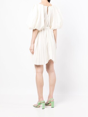 Acler Short-Sleeve Pleated Dress