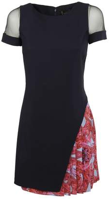 Versace Pleated Detail Dress