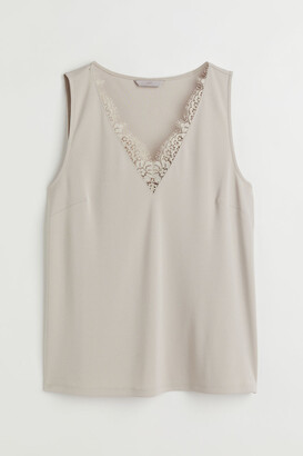 H&M V-neck top with lace