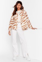 Thumbnail for your product : Nasty Gal Womens Grr-l Bye Tiger Oversized Jacket - Brown - L
