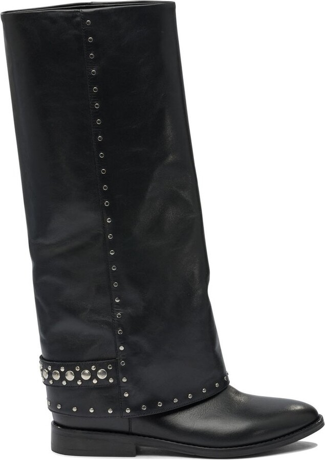 Strategia Studded Knee-High Boots