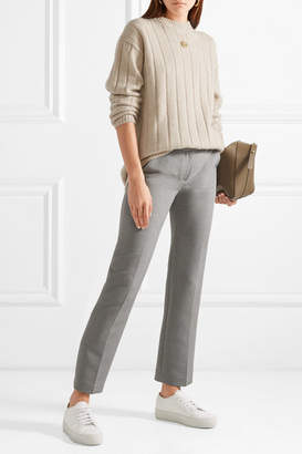 The Row Lilla Ribbed Cashmere Sweater - Beige