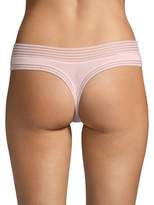Thumbnail for your product : Calvin Klein Striped Stretch Thong
