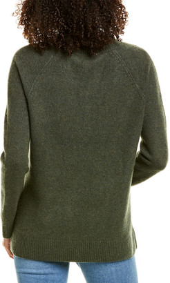 Vince Ribbed Shawl Collar Wool & Cashmere-Blend Tunic