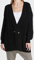 Thumbnail for your product : Naadam Wool Cashmere Oversized Cable Cardigan