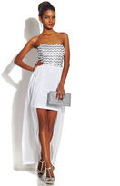 Thumbnail for your product : Jump Juniors' Strapless Sequin High-Low Dress
