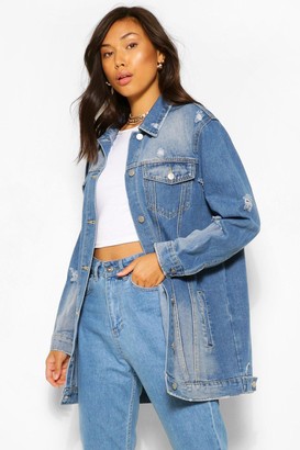 longline womens denim jacket