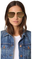 Thumbnail for your product : Gucci Pilot Urban Web Block Aviator Sunglasses