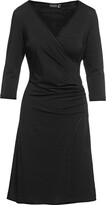 Thumbnail for your product : Conquista Women's Black Faux Wrap Dress In Sustainable Fabric