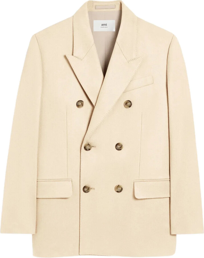 AMI Paris Loose double-breasted wool jacket