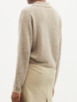 Thumbnail for your product : Acne Studios Kessa Ribbed-knit Polo Top - Beige
