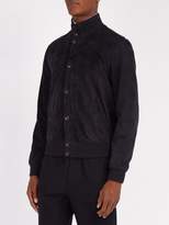 Thumbnail for your product : Privee Salle Salle Eero Suede Bomber Jacket - Mens - Blue
