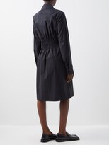 Thumbnail for your product : Sportmax Starna Cotton-poplin Collared Dress - Black