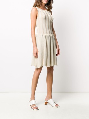 Emporio Armani Pleated Mini Dress