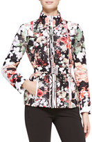 Thumbnail for your product : Roberto Cavalli Eden-Print Long-Sleeve Puffer Coat